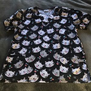 UA Scrubs kitty scrub top
